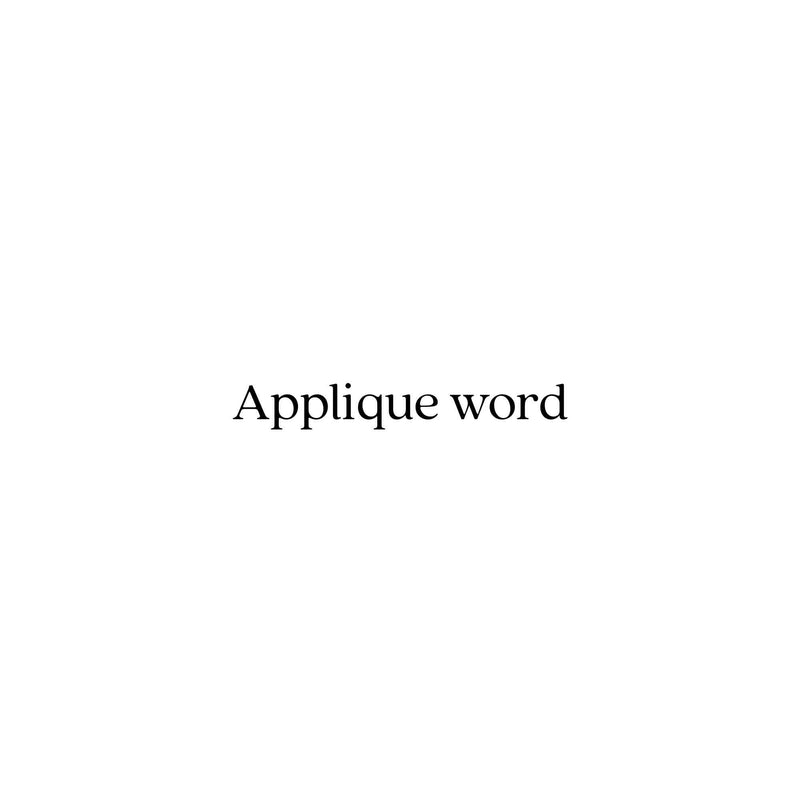 Applique word