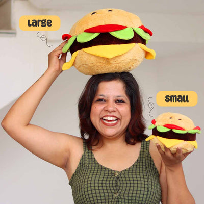 Hamburger Shaped Stuffed Toy