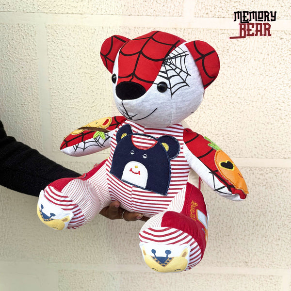 Handmade Keepsake Bear - A personalised bear made from your child's cherished clothing