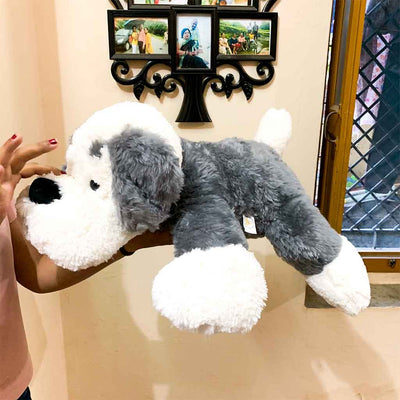 Noodle - The Cuddly Plush Dog (Grey)